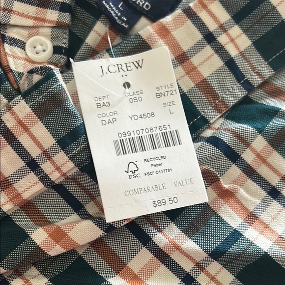 Men's Green Plaid Shirt - Picture 3 of 4